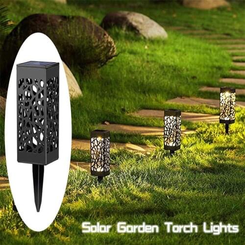 4Pcs Hot Sale Solar Garden LED Torch Lights Dancing Flames LED Waterproof Landscape Lawn Light
