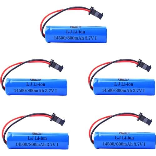 Battery For C2 D828 toys accessories 3.7V 800mAh 14500 lipo Battery For RC TOYS helicopter car Baot Tank Gun Trucks Trains 3.7 V