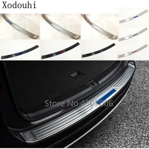 Car External Rear Outside Bumper Protect Trunk Trim Cover Plate Pedal 1pcs For VW Volkswagen Teramont Atlas 2017 2018 2019 2020