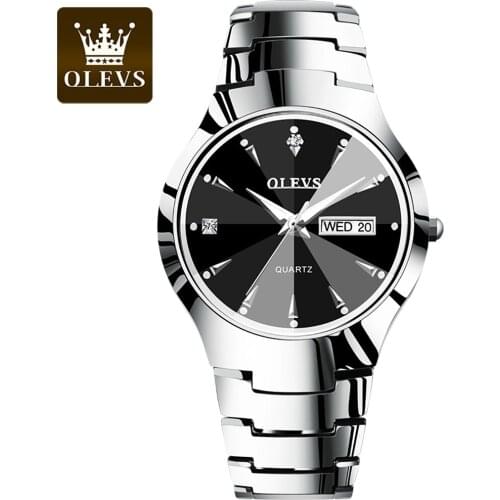 OLEVS Fashion Men Quartz Wrist Watch Luxury Stainless Steel Bracelet Date Sport Business Clock Reloj Mujer Relogio Masculino