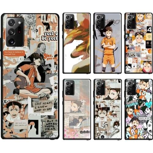 YU Nishinoya Haikyuu Collage Case For Samsung Galaxy S21 Ultra S20 FE S10e S8 S9 S10 Note 20 Note 10 Plus Back Cover