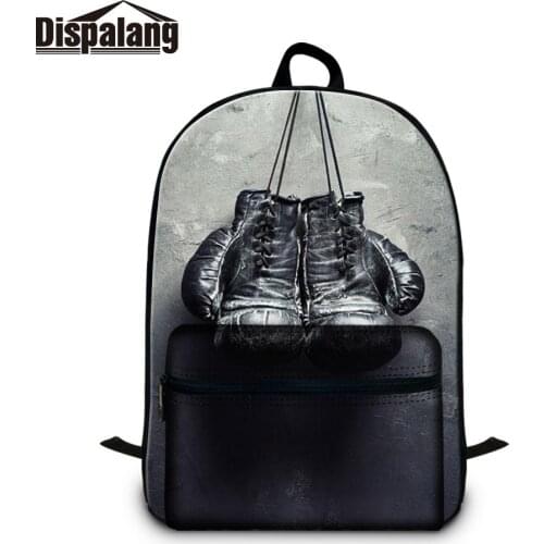 Dispalang Business Knapsack for Men Customize Gloves Picture Cotton and Polyester School Bag Fashion Teenager Laptop Backpacks