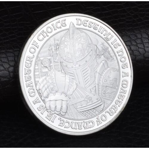 European Knight Coin Black Temple Medieval Iron Knight Commemorative Coin Flying Eagle Knight Spirit Foreign Currency