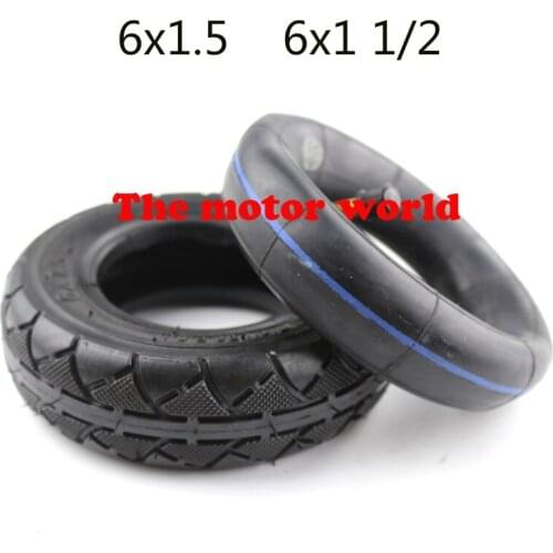 Good quality 6 Inch Tyre 6X1.5 tires & Inner Tube Set hub Electric Scooter Wheel Chair Truck 6x1 1/2 tire