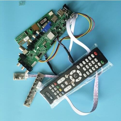 Kit For LP141WX3-TLA5/LP141WX3-TLB2 TV VGA USB remote 30pin Digital HDMI Panel DVB-T2 DVB-T Controller board 1280X800 1 CCFL LCD