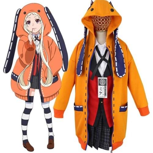 Anime Vetement Manga Yomoduki Runa Cosplay Costume School Uniform Jabami Yumeko Gambler Girls Clothes Women Zentai Suit
