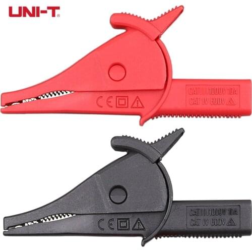 UNI-T UT-C04A Multimeter Test Lead Prob Alligator Clip Crocodile Test Clip For Fluke Banana End 1000V 10A