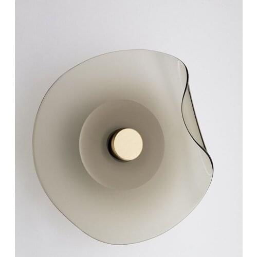 Nordic creative glass wall lamp bedroom bedside living room sofa next to the wall study room model designer wall lamp