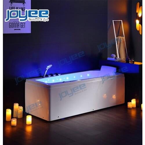 JOYEE New Design Soaking Whirlpool Spa Bath Bathtub Mini 1 Person Indoor Spa Hot Tub with Lounger