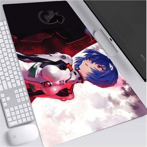 New Evangelion Super Large Game Mouse Pad Anti-static Soft Computer PC Mouse Pad Anti-slip Table Mat Locking Gift
