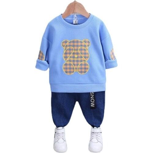 New Spring Autumn Baby Girls Clothes Suit Fashion Children Boys T-Shirt Pants 2Pcs/Sets Toddler Casual Clothing Kids Tracksuits