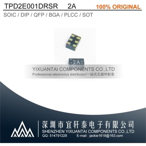 10pcs/lot 50pcs/lot 100pcs/lot Free shipping 100% original TPD2E001DRSR TPD2E001 2E001 2A SON6