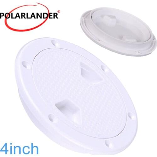 1 Piece ABS 4/6/8 Inch Tight Round White No Screw Inspection For Boat Yacht Marine Deck Plate Access Hatch Cover Anti-corrosive