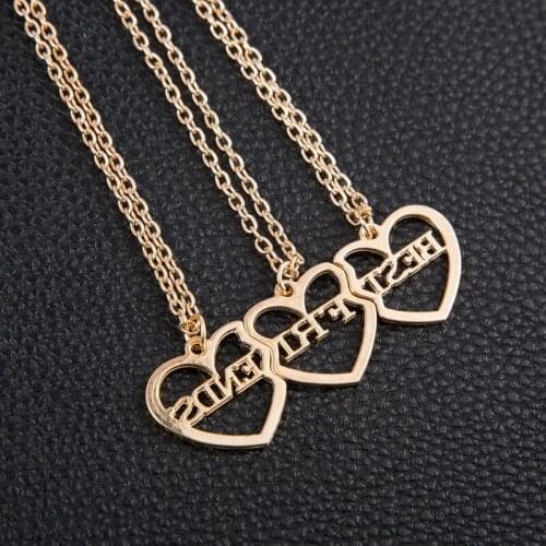Fashion Hollow Out Heart Dainty Letter Necklace Gold Silver Plated Choker Necklaces For Women Pendants Jewelry Gift