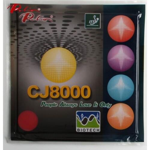 Palio official long term CJ8000 40-42 table tennis rubber BIOTECH technilogy fast attack with loop sticky table tennis racket