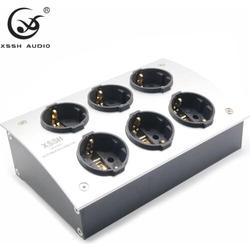 XSSH Audio e-TP60 FI-E30 EU Shuko Euro AC Power Distributor 125V-250V 50/60Hz 16A 16amp IEC Inlet Electrical Plug Socket Outlet