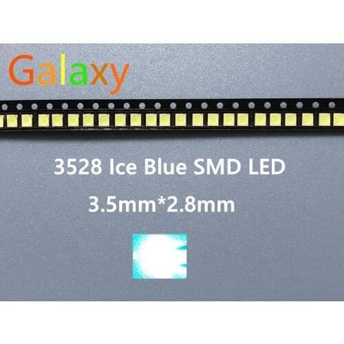 SMD LED 3528 Ice blue LED lamp beads Light emitting Diode Factory direct sale 100PCS