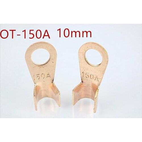 OT-150A Battery Cable Connector Circular Splice Crimp Ring Terminal Cable Copper Lug 150A 10mm