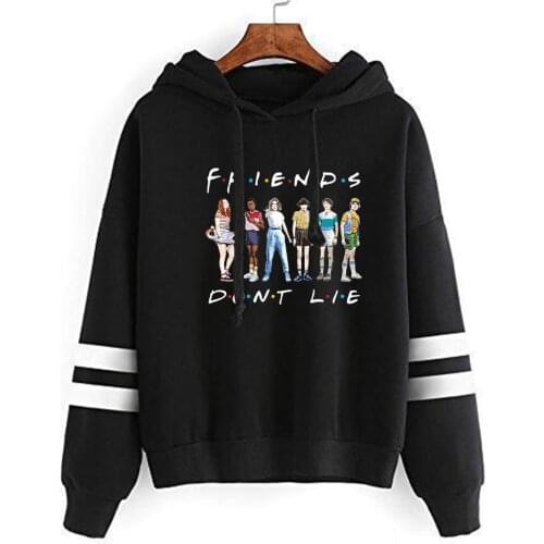 FRIENDS DON'T LIE Printed Hoodies Women/Men Autumn Winter Fleece Hoodie Sweatshirt Hip Hop Streetwear Jacket Coat Brand Clothes