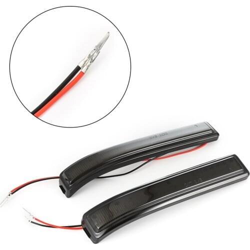 2Pcs LED Dynamic Turn Signal Lights For Ford 09-14 F150 3528SMD Car Side Mirror Lamp LED Clear Lens Reflector 9L3Z17E748BA Lamp