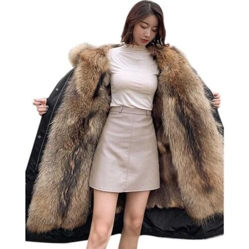 5XL Big Fox Fur Hat Winter Parkas Women Winter Long Coats Warm Furry Outwear 2020 New Female Luxury Winter Coats Hooded