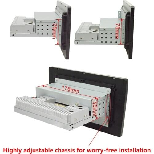 9" 1DIN Android 9.1 Touch Screen 1080P Quad-core RAM 1GB ROM+16GB Car Stereo Radio Wifi Mirror Link