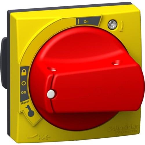 Circuit Breaker Control Accessory Universal Rotating Handle Knob (for Tesys G V2, tesys G V3 and Tesys U), IP65, Red GVAPR65