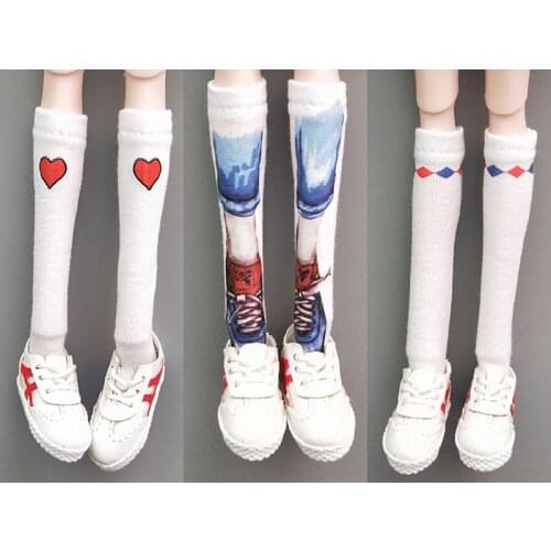 New White Blyth Doll Clothes Knee Highs Socks for OB,Momoko,Azone,Barbies,,Blyth 1/6 Doll Accessories for dolls