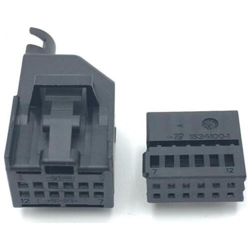 2/4/10pcs/lot 12 Pin/Way Automotive Radar Control Module Wiring Harness Plug Connector With Terminal For Audi VW 8E0 972 112 A