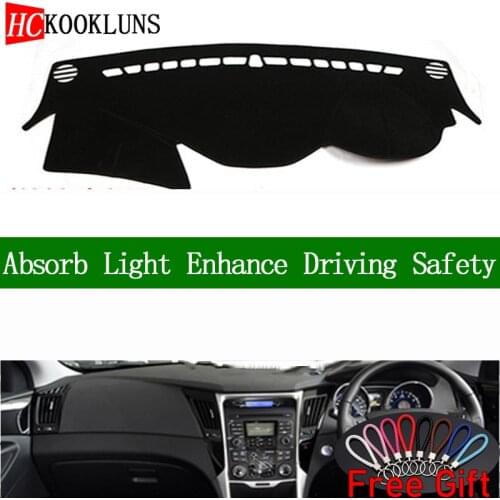 For Hyundai Sonata I45 2010 2011 2012 2013 2014 2015 Right Hand Drive Dashboard Cover Car Stickers Carpet Interior Accessories