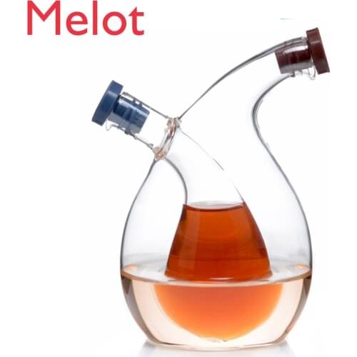 Kitchen Supplies Double-Layer Soy Sauce Bottle Oil & Vinegar Bottle Seasoning Bottle Sealing Set Leak-Proof Two-in-One