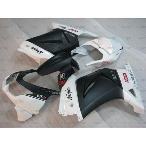 EX250 2008 - 2014 Body Kits for Kawasaki Zx250r 2014 Bodywork Ninja 250R 2011 White Black Plastic Fairings