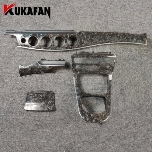 Forging Carbon Fiber Car Center Control Gear Shift Panel Decorative for Mercedes Benz E-Class W213 2016 2017 2018 Replacement