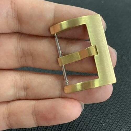 Watch Band Clasp 18mm 20mm 22mm 24mm 26mm Brass Leather Watchbands Strap Pin Buckle Belt Watch Accessories