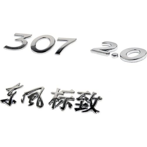 Car trunk front rear logo for peugeot 307