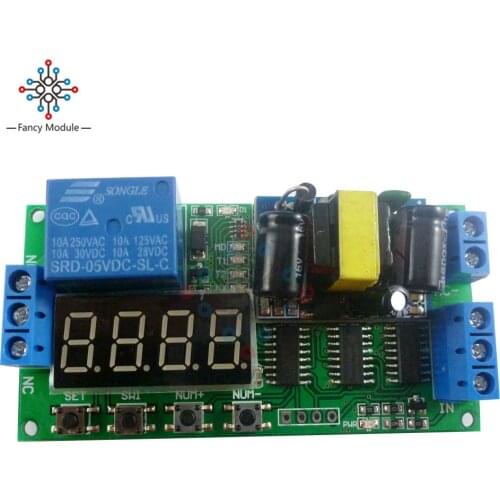 IO23B01 AC 110V 220V Converter Multifunction Self-lock Relay PLC Cycle Timer Module Delay Time Switch
