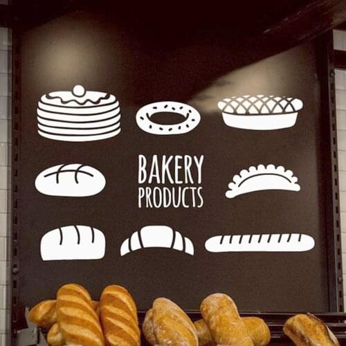 Cartoon Bakery Product Wall Stickers Adhesive Wallpaper Vinyl Removable Room Decoration Nursery Kids Room Wall Decor Art Mural