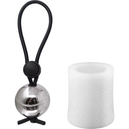 Male Masturbation Extender Enlarger Stretcher Strap With Metal Ball Adult Sex Toy for Men EK-New