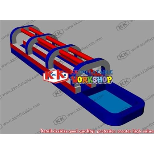 Inflatable water slide clearance A combined factory for inflatable chute pool Childrens water amusement park equipment
