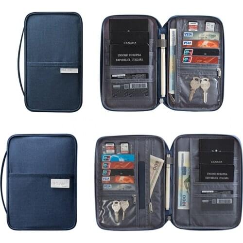 Wholesale Waterproof Passport Holder Travel Wallet Credit Card Holder Organizer Oxford ID Holder 150PCS/lot