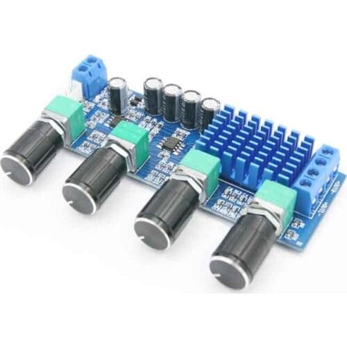 KYYSLB 80W*2 High Power Digital Power Amplifier Board TPA3116D2 DC12-24V Home Audio Amplifier Board Tone Board Op Amp XH-M577