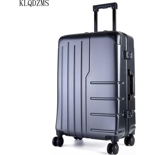 KLQDZMS Popular rolling luggage 20" 22" 24" 26 inch men travel suitcase women carry on trolley bag on wheel