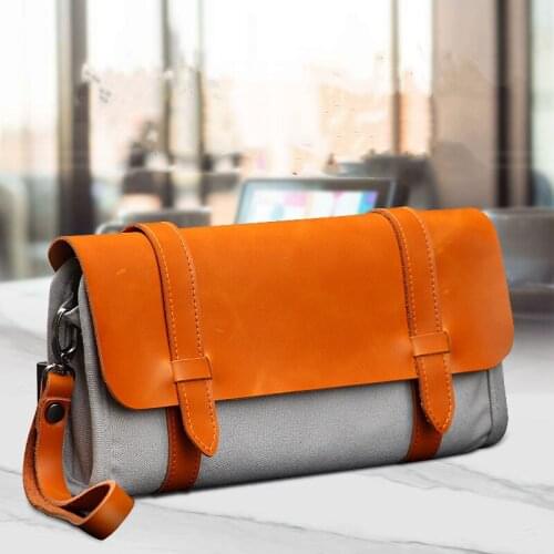 Portable portable shatter-resistant clutch bag leather canvas bag cassette bag storage bag for switch NS game console accessorie