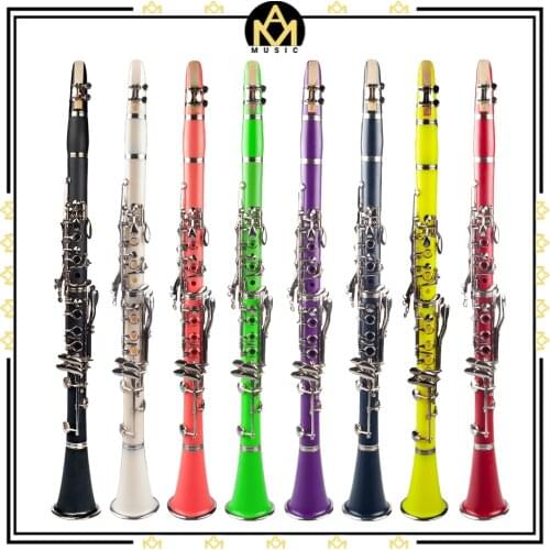 Professional Bb 17-Key Clarinet ABS Clarinet Cupronickel Plated Nickel Kit W/ Clarinet+Reeds+Strap+Case+Components