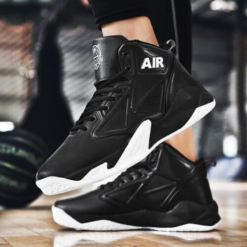 Plus Size 48 Men Basketball Shoes Outdoor Air Cushion Light Basketball Sneakers Men Anti-skid Shoes for Men Athletic Sneakers
