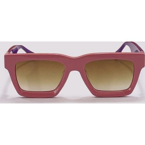 Luxury Brand Desgin Sunglasses Women Rectangle Gradient Tea Brown Sun Glasses Outdoor Driving Eyewear