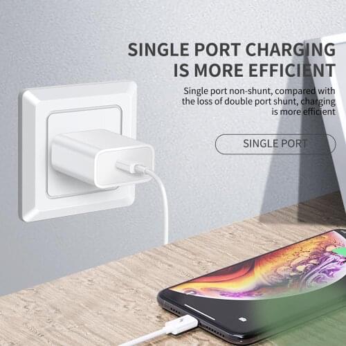 18W PD USB Type C Quick Charger Adapter For iPhone 11 Pro XR X Xs Max 8 Fast Charging EU US UK AU Plug Travel PD charger port um