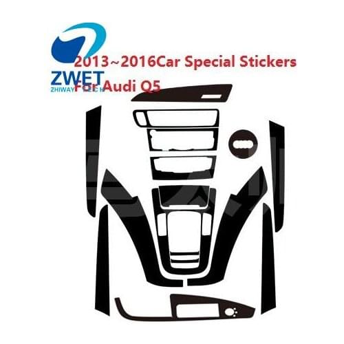 ZWET Car Special Stickers For Audi Q5 carbon fiber sticker For Q5 2013~2016