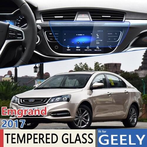 For Geely Emgrand EC7 2017 Car Navigation GPS Anti-Fingerprint Ultra-Thin Film Full Screen Protector Tempered Glass Accessories