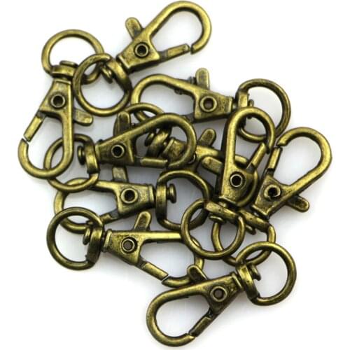 10Pcs Swivel Trigger Clips Snap Hooks Lobster Clasp Keychain Bag DIY Craft Key